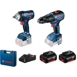 Kép 1/7 - Bosch GDS 18V-400 és GSB 18V-50 akkus fúró-csavarozó gépszett (2db 5Ah akkuval és töltővel)