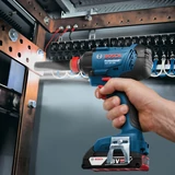 Kép 10/15 - Bosch akkus szerszámgép szett, 18V, GSR 185-LI, GDX 180-LI, GWS 180-LI (2x4Ah akku és töltő)
