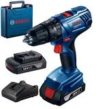 Kép 1/5 - Bosch GSB 180-LI akkus ütvefúró-csavarozó kofferben, 18V (2db 2Ah akkuval és töltővel)