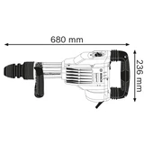 Kép 3/6 - Bosch GSH 11 VC vésőkalapács kofferben, SDS-Max, 1.5kW