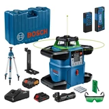 Kép 1/10 - Bosch GRL 650 CHVG akkus szintező forgólézer készlet állvánnyal, 18V (4Ah akkuval és töltővel)