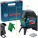 Kép 1/7 - Bosch GCL 2-15 G kombinált lézeres szintező kofferben, zöld, 15m