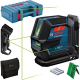 Kép 1/9 - Bosch GLL 2-15 G szintező vonallézer kofferben, zöld, 15m