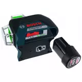 Kép 9/12 - Bosch GLL 3-80 CG akkus szintező vonallézer kofferben, zöld, 12V (2Ah akkuval és töltővel)