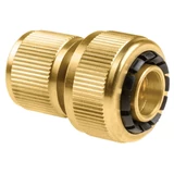 Kép 1/2 - Cellfast Brass tömlő gyorscsatlakozó, vízátfolyós, 3/4&quot;