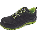 Kép 1/2 - Cerva Issey Black Yellow MF munkavédelmi cipő, fekete-zöld, 46