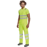 Kép 2/2 - Cerva Jaen galléros póló, fényvisszaverő csíkokkal, sárga, 4XL