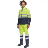 Kép 2/2 - Cerva Granada láthatósági softshell kabát, sárga-kék, S