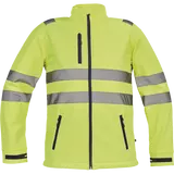 Kép 1/2 - Cerva Murcia láthatósági softshell kabát, sárga, 2XL