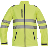 Kép 1/2 - Cerva Murcia láthatósági softshell kabát, sárga, L