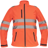 Kép 1/2 - Cerva Murcia láthatósági softshell kabát, narancssárga, M