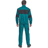 Kép 3/5 - Cerva Max Neo munkáskabát, pamut, fekete-zöld, 68