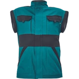 Kép 5/5 - Cerva Max Neo munkáskabát, pamut, fekete-zöld, 68