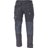Kép 1/5 - Cerva Max derekas munkanadrág, kopásálló, pamut, fekete-szürke, 48