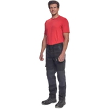 Kép 2/5 - Cerva Max Neo derekas munkanadrág, kopásálló, pamut, fekete-szürke, 48