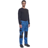 Kép 2/5 - Cerva Max Neo derekas munkanadrág, kopásálló, pamut, kék-fekete, 46