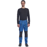 Kép 4/5 - Cerva Max Neo derekas munkanadrág, kopásálló, pamut, kék-fekete, 46