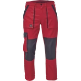 Kép 1/5 - Cerva Max derekas munkanadrág, kopásálló, pamut, piros, 46