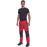 Kép 2/5 - Cerva Max Neo derekas munkanadrág, kopásálló, pamut, piros, 46