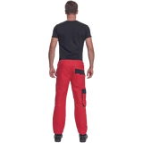 Kép 5/5 - Cerva Max Neo derekas munkanadrág, kopásálló, pamut, piros, 46