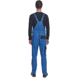 Kép 4/5 - Cerva Max kantáros munkanadrág, kopásálló, pamut, kék-fekete, 60