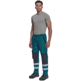 Kép 3/4 - Cerva Max Neo Rflx derekas munkanadrág, zöld-fekete, 64