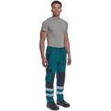 Kép 4/4 - Cerva Max Neo Rflx derekas munkanadrág, zöld-fekete, 64