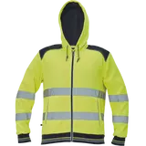 Kép 1/2 - Cerva Knoxfiled Hi-Vis láthatósági kapucnis pulóver sárga, XL