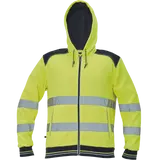 Kép 1/2 - Cerva Knoxfiled Hi-Vis láthatósági kapucnis pulóver sárga, XS