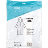 Kép 3/3 - Chemsafe Cool antisztatikus overall kapucnival, jól szellőző, fehér-kék, XL