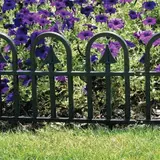 Kép 2/4 - Chomik kerti kerítés, műanyag, fekete, 60x31cm, 4db