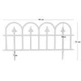 Kép 4/4 - Chomik kerti kerítés, műanyag, fekete, 60x31cm, 4db