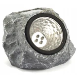 Kép 1/2 - Chomik kerti LED-lámpa, kőhatású, napelemes, 1.2V, 12.6x14.4x10cm