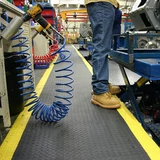 Kép 5/5 - Coba Deckplate álláskönnyítő szőnyeg, 0.6x0.9m, fekete-sárga