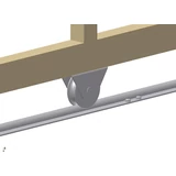 Kép 3/3 - Tolókapu görgő villaszerkezettel U-profil (80mm)