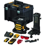 Kép 1/4 - DeWalt DCE080D1RS XR akkus önszintező piros forgólézer, 18V, 80m (1db 2Ah akkuval és töltővel)