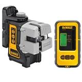 Kép 3/4 - DeWalt DW089KD önbeálló vonallézer, DE0892 jelfogóval, 15m (4 db AA elemmel)