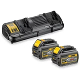 Kép 1/3 - DeWalt DCB132T2 XR Flexvolt akku és kétportos töltő, 18V, 6Ah