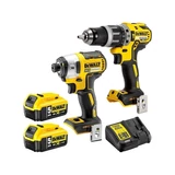 Kép 1/6 - DeWalt DCK266P2 XR akkus ütvefúró-csavarozó szett, 18V (2db 5AH akkuval és töltővel)