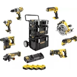 Kép 1/11 - DeWalt DCK853P4 XR akkus gépszett (8 gép 4db akkuval és kocsival)