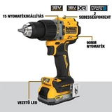 Kép 4/7 - DeWalt DCD805P2T Akkus fúrócsavarozó 90Nm, 2x5.0Ah akkuval és töltővel