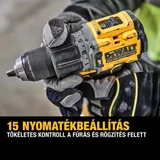 Kép 7/7 - DeWalt DCD805P2T Akkus fúrócsavarozó 90Nm, 2x5.0Ah akkuval és töltővel