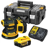Kép 1/5 - DeWalt DCW210P2 XR akkus excentercsiszoló, 18V, 125mm (2db 5.0Ah akkuval és töltővel)