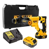 Kép 1/5 - DeWalt DCH263P1 XR akkus fúrókalapács, SDS Plus, 18V, 3J (1db 5.0Ah akkuval és töltővel)
