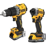 Kép 1/2 - DeWalt DCD709 fúrócsavarozó, DCF809 ütvecsavarozó, 2x1.7 Ah akkuval és töltővel