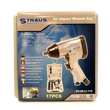 Kép 4/4 - Straus pneumatikus ütvecsavarozó légkulcs 17 részes készlet 310 Nm IW13-170