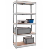 Kép 2/3 - Nagy teherbírású acél állvány 180x90x45 cm - 5 polcos 175 kg/polc