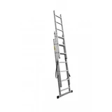 Kép 2/4 - Alumínium kitolható kétágú létra, 3x6 fokos, 270cm