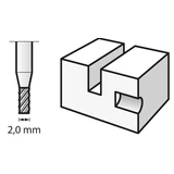 Kép 2/3 - Dremel 193 marófej, henger, HSS, 2mm