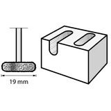 Kép 2/3 - Dremel fogazott marószár, tárcsás, volfrám-karbid, 19mm